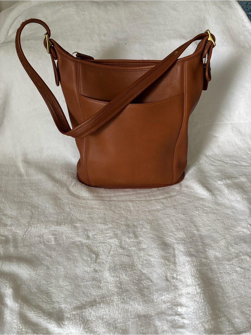 Vintage Coach Cognac Leather
Shoulder Hobo Bag